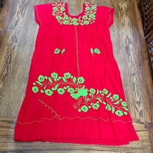 NWOT Embroidered Mexican Dress